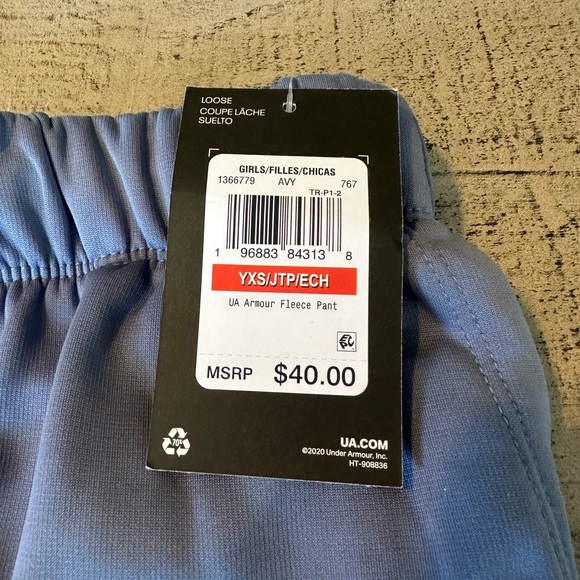 Under Armour Girls fleece pant - Picture 3 of 4